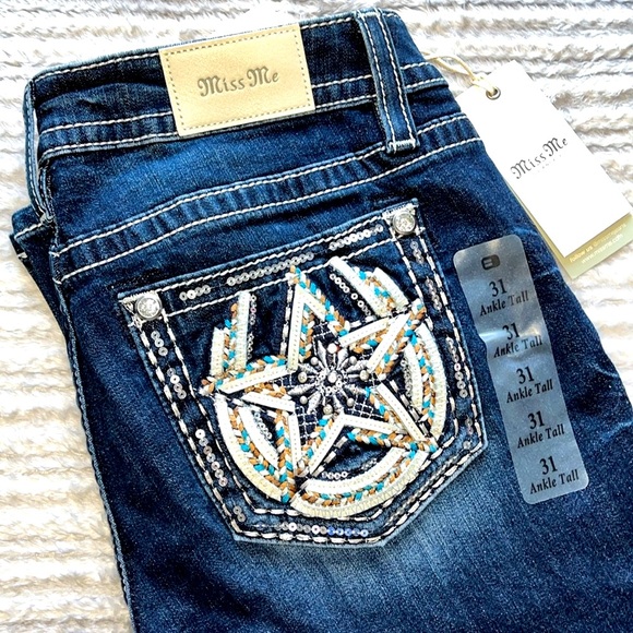 Miss Me Denim - SALE! ⭐️ Miss Me Los Angeles Low Rise Slim Fit Ankle Skinny Tall Star